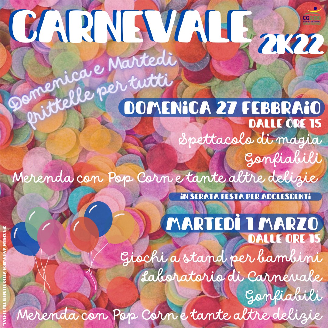 Read more about the article Carnevale 2022 in Oratorio