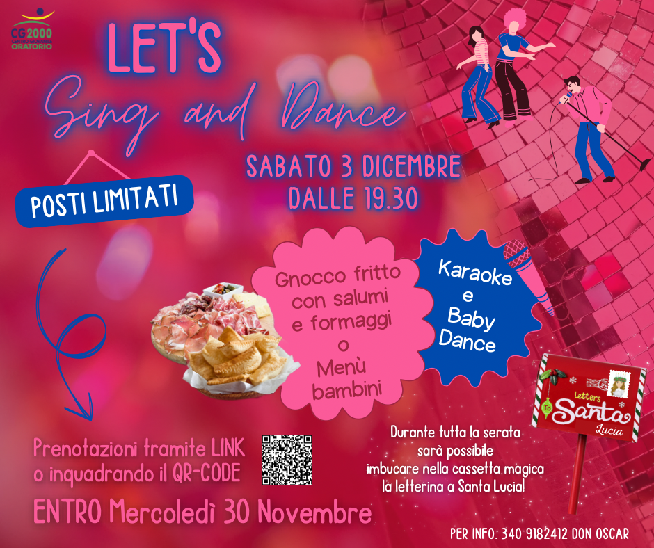 You are currently viewing SERATA FAMIGLIE – LET’S Sing and Dance