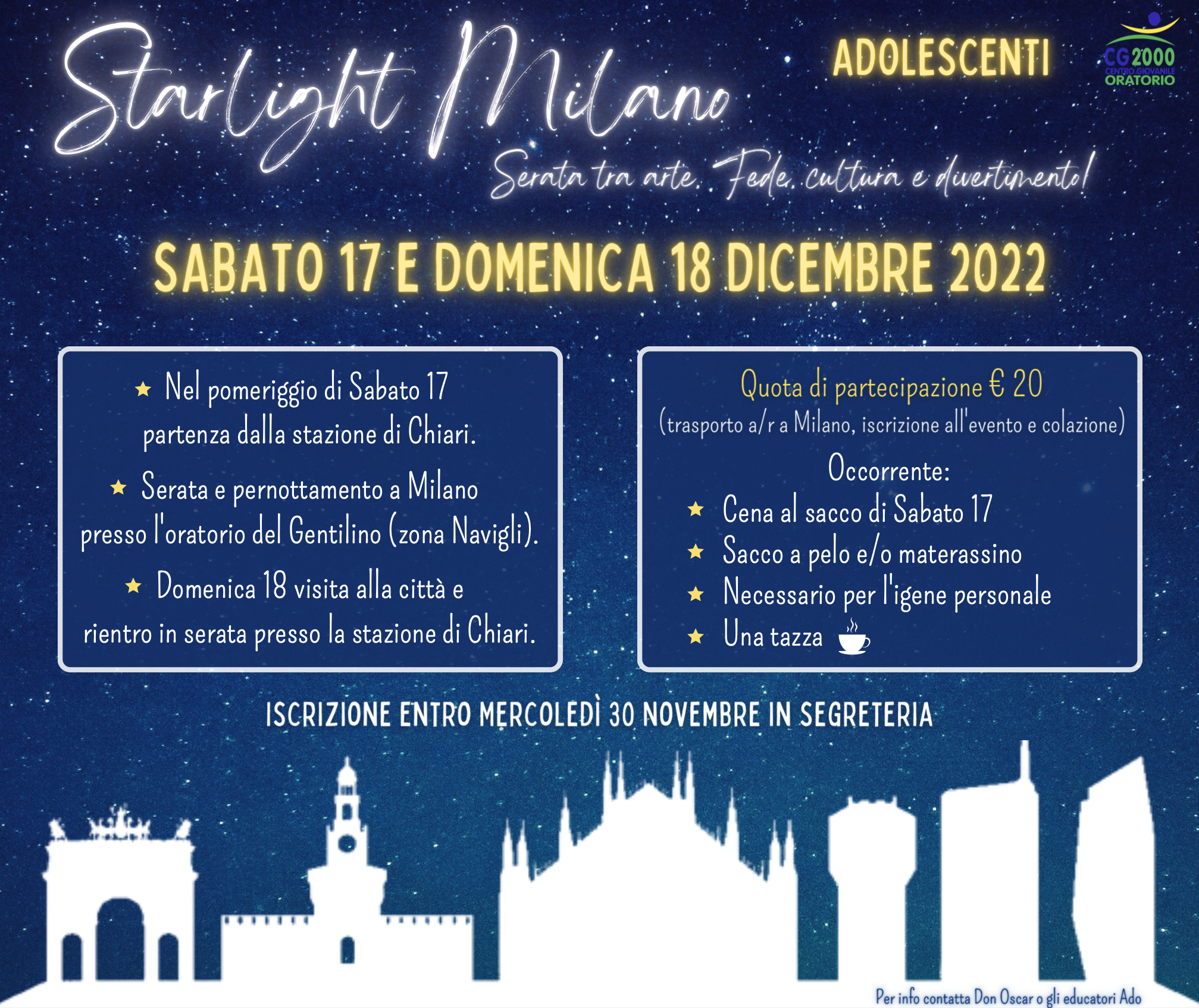 Read more about the article Starlight Milano – Adolescenti