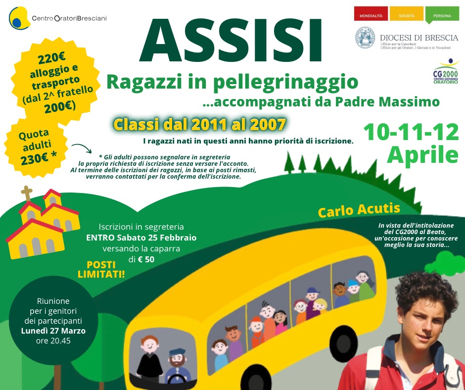 You are currently viewing ASSISI – Ragazzi in pellegrinaggio