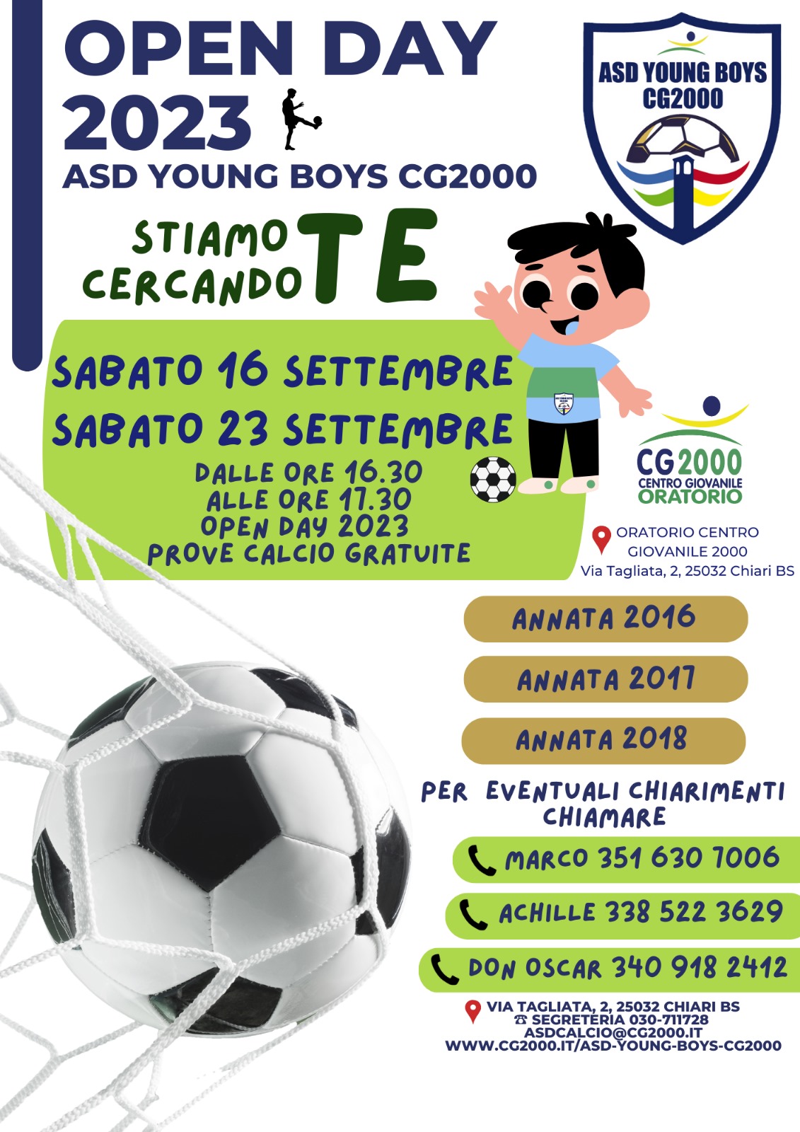 Open Day scuola calcio
