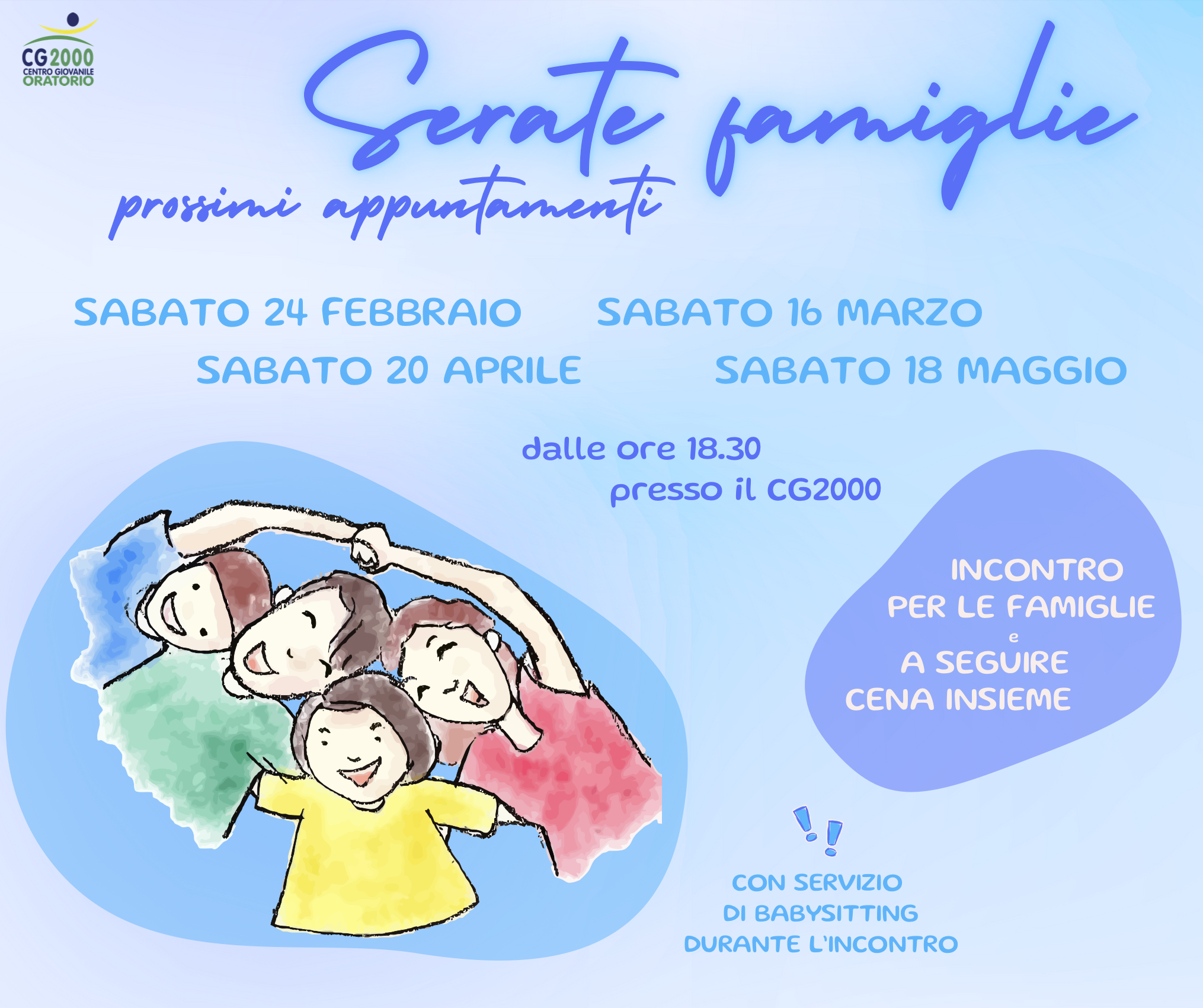 You are currently viewing Serate famiglie – Prossimi appuntamenti…