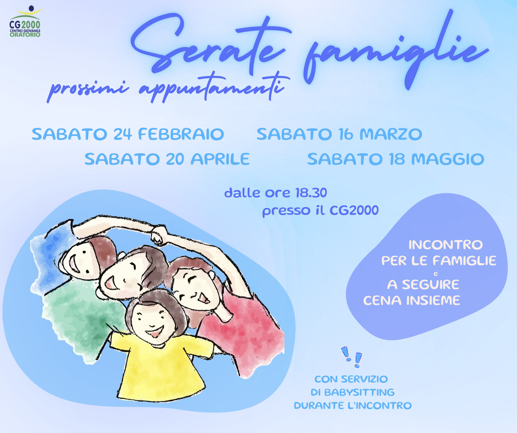 Read more about the article Serate famiglie – Prossimi appuntamenti…