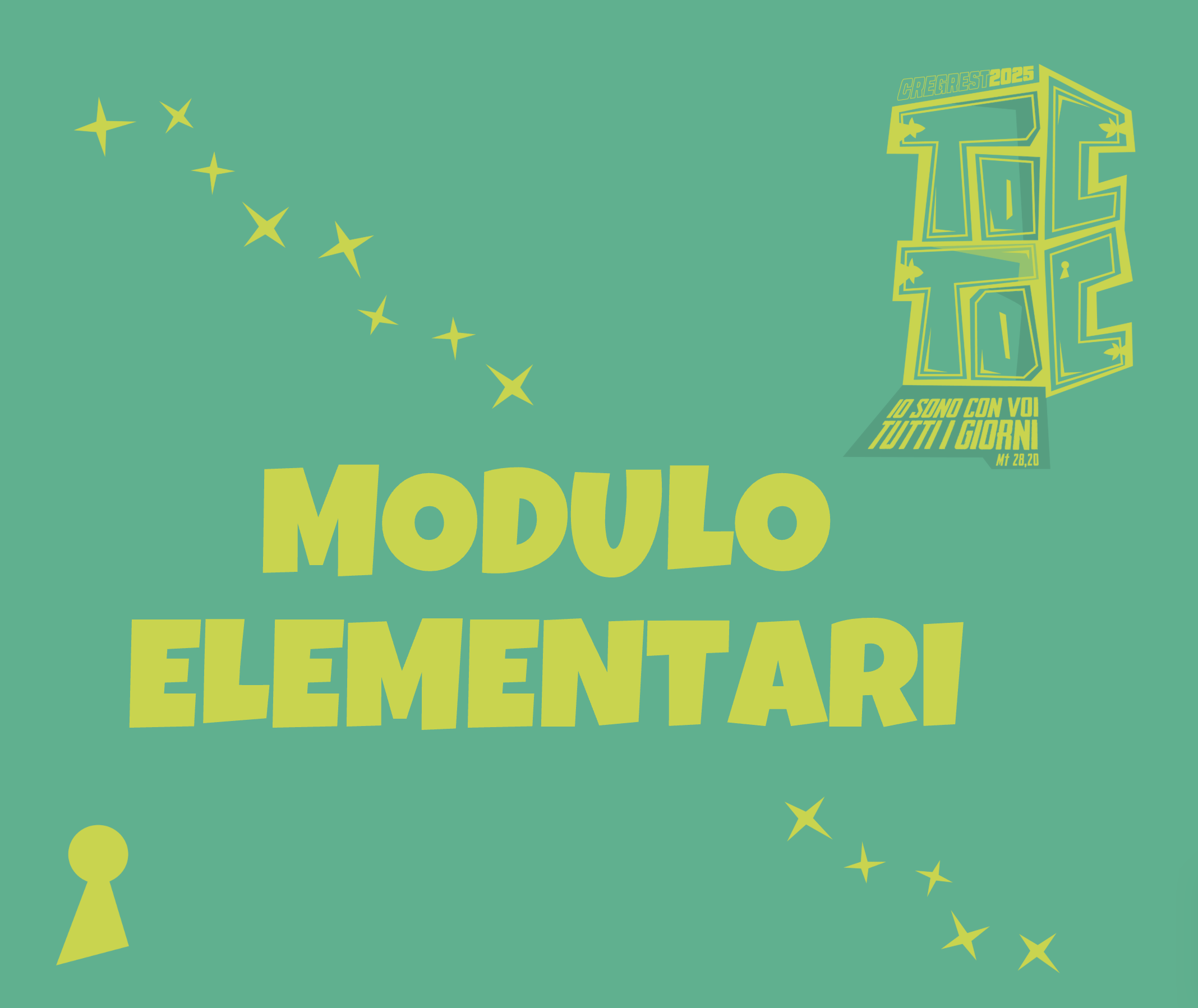 You are currently viewing MODULO di iscrizione GREST – ELEMENTARI