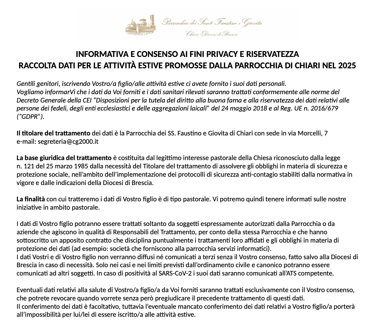 You are currently viewing INFORMATIVA PRIVACY – Grest 2025
