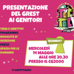 Grest 2025 - RIUNIONE GENITORI