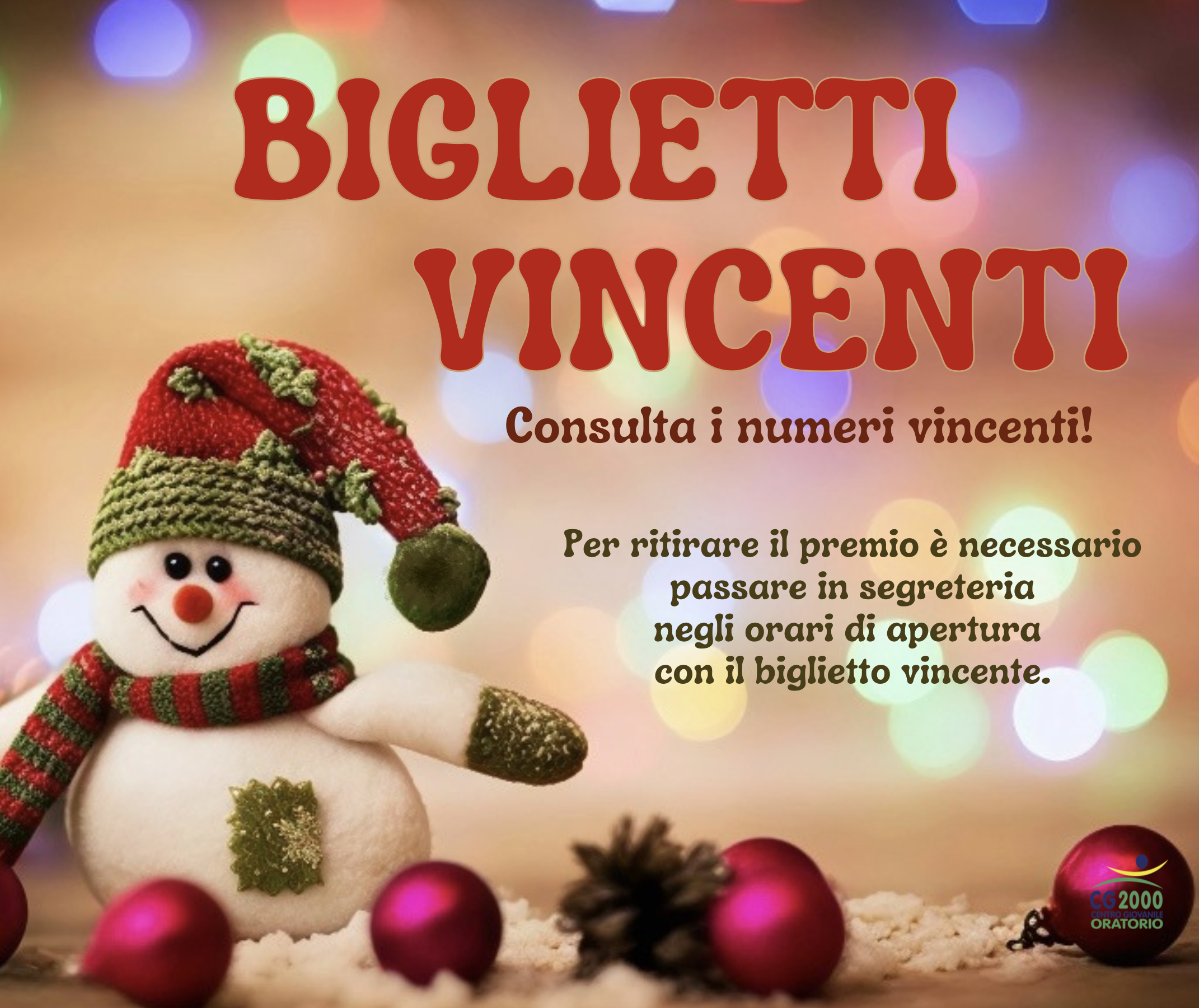 You are currently viewing BIGLIETTI VINCENTI – Lotteria di Natale