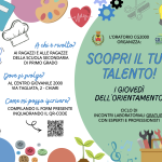 SCOPRI IL TUO TALENTO! I giovedì dell’orientamento