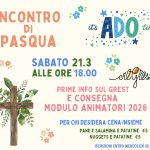 Incontro di PASQUA… e prime info GREST!