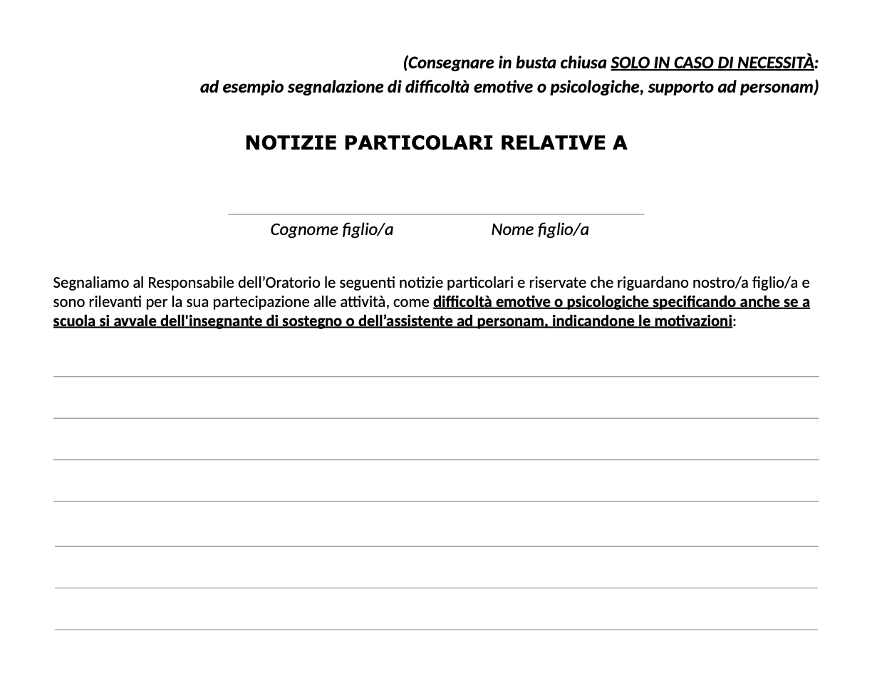 You are currently viewing Modulo FRAGILITÁ – Grest 2026